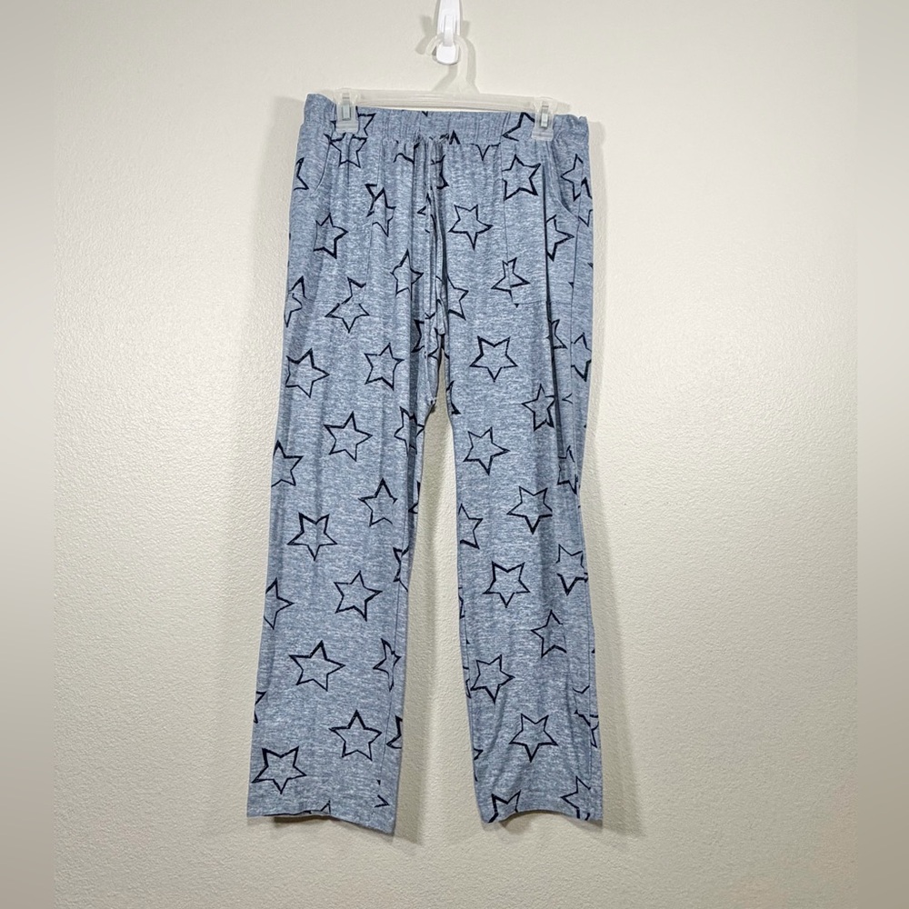 Lucky Brand Pajama Pants Blue Star Lounge Pants Very Soft Material Women Size S